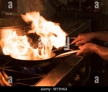 Indische Küche Kochen Stockfoto