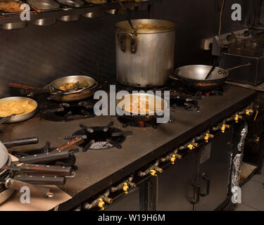 Indische Küche Kochen Stockfoto