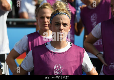 29. Juni 2019, France (Frankreich), Rennes: Fußball, Frauen: WM, Deutschland - Schweden, Endrunde, Viertelfinale, Roazhon Park: Deutschlands Johanna Elsig ist im Stadion. Foto: Sebastian Gollnow/dpa Stockfoto