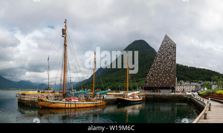 Norsk Tindesenter, Molde, Norwegen. Stockfoto