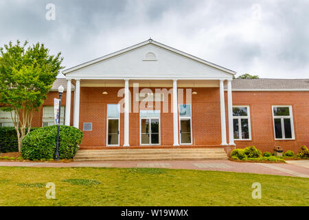 FRANKLIN SPRINGS, GA, USA - 3. Mai: Taylor Memorial Kapelle am 3. Mai 2019 am Emmanuel College in Franklin Springs, Georgia. Stockfoto