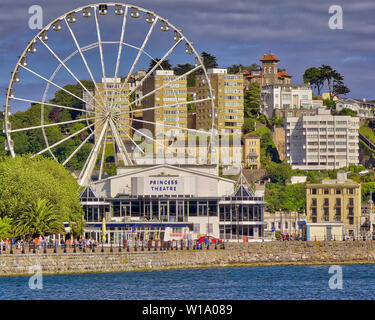 De - Devon: Princess Theatre und die Englische Riviera Rad bei Torquay (HDR-Bild) Stockfoto