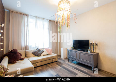 Russland, Moskau - September 20, 2017: Zimmer Apartment Stockfoto