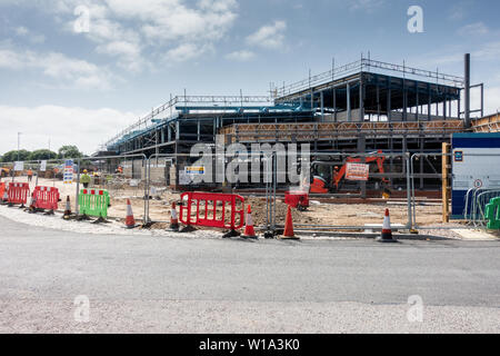 Aldi Stores in Chelmsford im Bau. Stockfoto