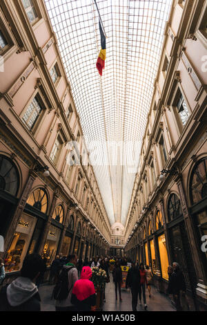 Royal Galerien von Saint Hubert in Brüssel, Belgien Stockfoto