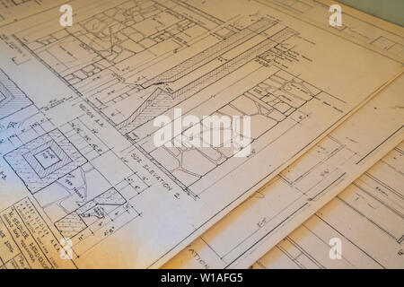 Rose Seidler House ist eine denkmalgeschützte ehemalige Residenz und jetzt House Museum in Wahroonga, Sydney, NSW, Australien von Harry Seidler. Stockfoto