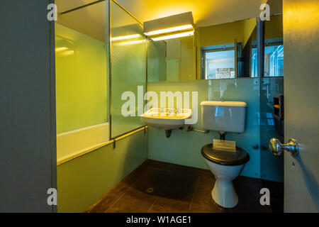Rose Seidler House ist eine denkmalgeschützte ehemalige Residenz und jetzt House Museum in Wahroonga, Sydney, NSW, Australien von Harry Seidler. Stockfoto