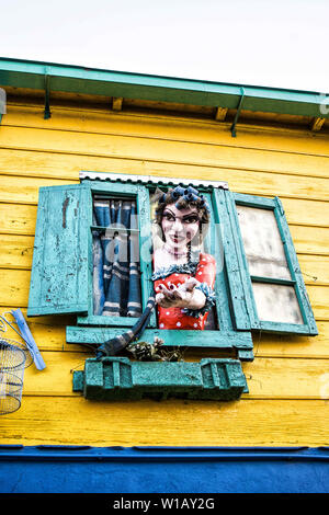 Buenos Aires, Argentinien. 11 Okt, 2009. Ein buntes Haus in El Caminito gesehen. Credit: Ricardo Ribas/SOPA Images/ZUMA Draht/Alamy leben Nachrichten Stockfoto