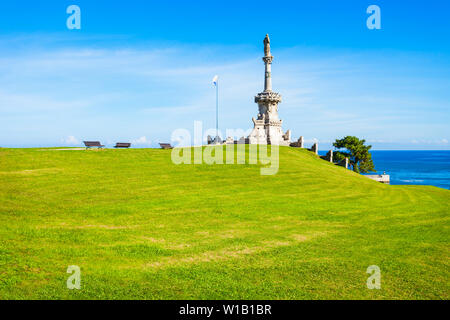 Denkmal für den Marquis de Comillas, Comillas, Kantabrien Region von Spanien Stockfoto