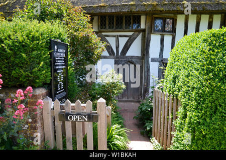 Blick auf Haus, Alfriston Alfriston Klerus, East Sussex, Großbritannien Stockfoto