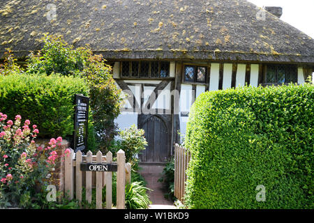 Blick auf Haus, Alfriston Alfriston Klerus, East Sussex, Großbritannien Stockfoto