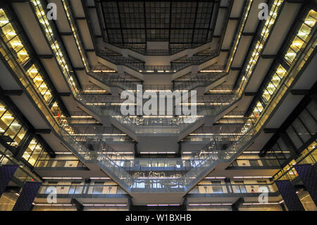 New York City - 4. April 2019: Die Bobst Library auf dem Campus der New York University (NYU) in New York City Stockfoto