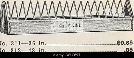 Archiv Bild von Seite 54 der Diamantenen Jubiläum 75-jähriges Jubiläum (1935). Diamond Jubiläum 75-jähriges Jubiläum. diamondjubilee 751935 grif Jahr: 1935 Nr. 465 - 12. Nr. 466 - 24. Nr. 4 67 - 3 6. Nr. 468 - 48. Drahtgitter Feeder (rostfrei) Nr. 311 - 36. Nr. 312 - 48. H 4-2048 - Drahtgitter, wachsende Feeder, 48 Zoll lang $ 1,00 LEADER HASPEL NACH OBEN FEEDER Nr. 290 - 24 in.-Nr. 292 - 36 in. lang $ 0,35 .45 AXiZi PREISE IN CATAIiOG - CHANCE OHNE ANKÜNDIGUNG Stockfoto
