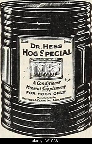 Archiv Bild von Seite 58 der Diamantenen Jubiläum 75-jähriges Jubiläum (1935). Diamond Jubiläum 75-jähriges Jubiläum. diamondjubilee 751935 grif Jahr: 1935 DR. HESS LAGER TONIC Dieses Produkt serviert wurde die Molkerei Interessen dieses Landes für aufwärts von 35 Jahren. Eine Summe - Maria von vielen verbesserten Tests decken- ganze drei vears zeigt, dass Kühe, die Dr. Hess Lager Tonic produzieren durchschnittlich 54 mehr Gewinn als Kühe nicht die Tonika. Die Tonic wurde vor kurzem im Einklang mit den neuesten wissenschaftlichen Entdeckungen und Fütterungspraxis verbessert. Alle die Mineralien, die sich als notwendig erwiesen, die schweren p Stockfoto