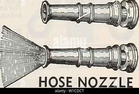 Archiv Bild von Seite 60 der Diamantenen Jubiläum 75-jähriges Jubiläum (1935). Diamond Jubiläum 75-jähriges Jubiläum. diamondjubilee 751935 grif Jahr: 1935 leicht über den Rasen ohne Ausschalten des Wasser bewegt. "Sache ol Schönheit." Bztra Heavy 75 C. Schlauchtülle Messing einstellbar, 60 C. Wasser VENTILATOR SPRINKLER Der 'Waterfan em-Körper jeden lohnt Funktion von Rasen und Garten Bewässerung. Feine milde Sprays, sogar Regen - wie Distri-Bution, breite Abdeckung, Zuverlässigkeit und Du-Verträglichkeit. Preis, $ 15,00 Stockfoto