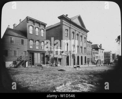 Ford's Theater in der Zeit von Lincoln. Washington, DC, Ca. 1910-1950; Allgemeine Hinweise: Verwenden Sie Krieg und Konflikt Nummer 260 bei der Bestellung eine Reproduktion oder Anforderung von Informationen zu diesem Bild. Stockfoto