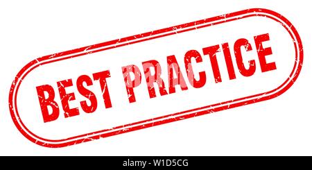 Best practice Stempel. best practice Square grunge unterzeichnen. best practice Stock Vektor