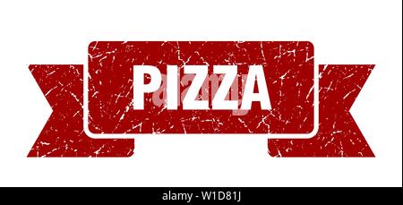 Pizza grunge Band. pizza pizza Banner anmelden. Stock Vektor