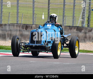 Paddins Dowling, ERA R5B, Historische und Vintage Seaman Trophäen Rennen, Formel Vintage, Runde 3, Donington Park, England, Juni 2019, Rundstrecke, Cla Stockfoto