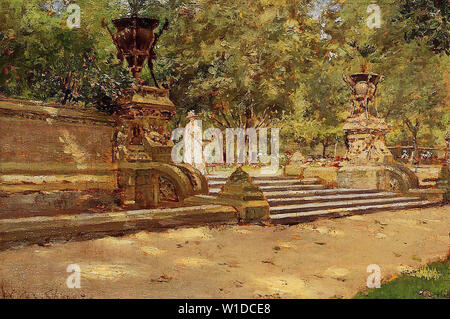 William Merritt Chase - Prospect Park in Brooklyn 1887 Stockfoto