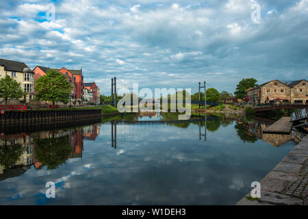 Exeter Quay oder am Kai im frühen Morgenlicht. Devon, England, UK. Stockfoto