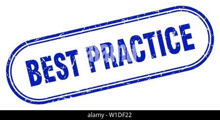 Best practice Stempel. best practice Square grunge unterzeichnen. best practice Stock Vektor