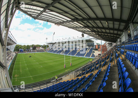 30. Juni 2019, Emerald Headingley Stadium, England; Betfred Super League, Runde 20, Leeds Rhinos vs Katalanen Drachen; ein allgemeiner Blick auf Emerald Headingley Credit: Mark Cosgrove/News Bilder Stockfoto