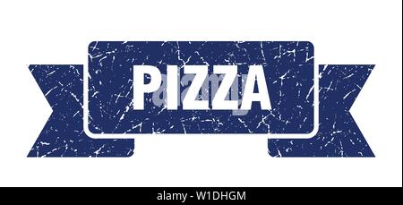 Pizza grunge Band. pizza pizza Banner anmelden. Stock Vektor