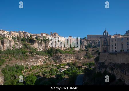 Wunderschöner Blick auf die Stadt Cuenca, Spanien Stockfoto