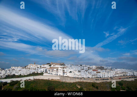 Die Weißen Dörfer von Andalusien, Vejer de la Frontera in der Provinz Cadiz Stockfoto