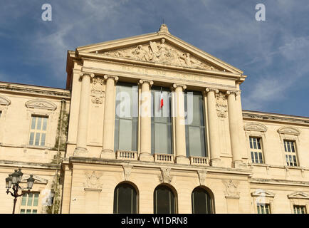 Palais de Justice in Nizza. Gerichtsgebäude in Nizza, Frankreich. Stockfoto