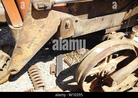 Alten rostigen stillgelegten Maschinen Stockfoto