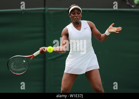 Sloane Strphens 2019 Wimbledon Stockfoto