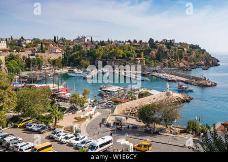 Hafen in der Altstadt von Antalya, Türkei Stockfoto