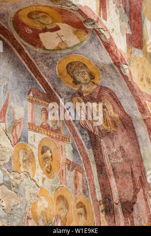 Alte Fresken in der St. Nikolaus Kirche in Demre, Türkei Stockfoto