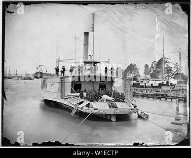 Gun Boot auf die Pamunkey River, Va Stockfoto