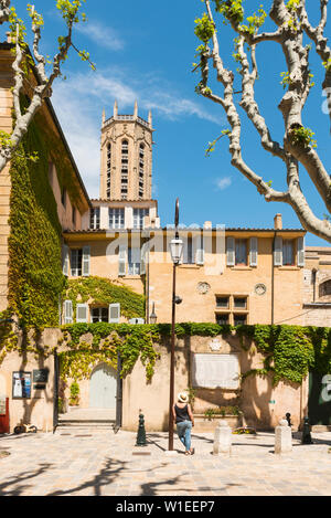 Straßen von Aix-en-Provence, Bouches du Rhône, Provence, Provence-Alpes-Cote d'Azur, Frankreich, Europa Stockfoto