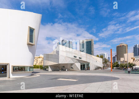 Ansicht der Tel Aviv Performing Arts Center, Tel Aviv, Israel, Naher Osten Stockfoto