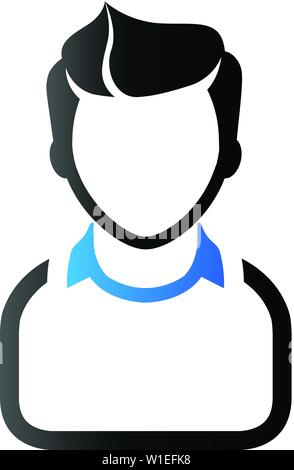 Freund hinzufügen Symbol in Duo Tone Farbe. Social media Interaction Stock Vektor