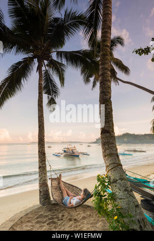 Port Barton, Palawan, Philippinen Mimaropa, Südostasien, Asien Stockfoto