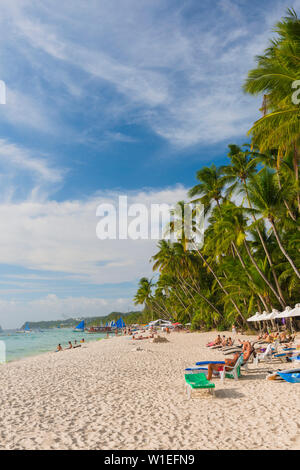 Dinwid Beach, Boracay, Western Visayas, Philippinen, Südostasien, Asien Stockfoto