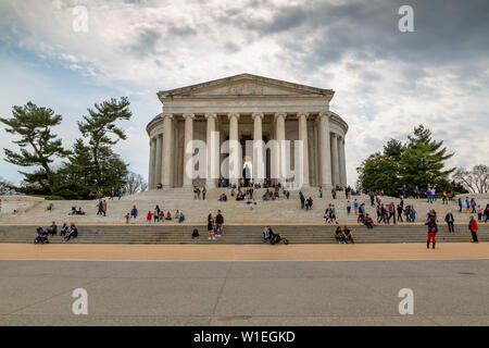 Anzeigen von Thomas Jefferson Memorial, Washington D.C., Vereinigte Staaten von Amerika, Nordamerika Stockfoto