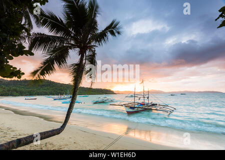 Port Barton, Palawan, Philippinen Mimaropa, Südostasien, Asien Stockfoto