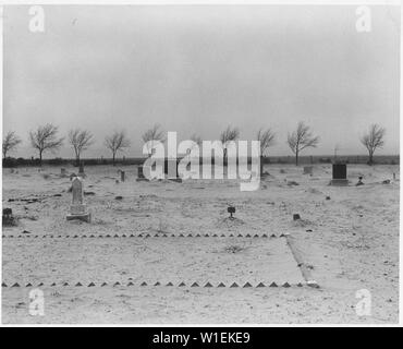 Haskell County, Kansas. Friedhof; Umfang und Inhalt: Die Bildunterschrift lautet wie folgt: Haskell County, Kansas. Friedhof. Stockfoto