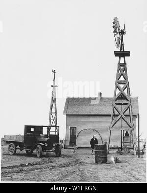 Haskell County, Kansas. Andere Farm in der Nähe von Sublette; Umfang und Inhalt: Die Bildunterschrift lautet wie folgt: Haskell County, Kansas. Andere Farm in der Nähe von sublette. Stockfoto