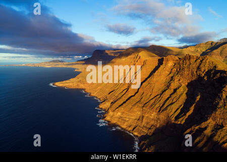 Westküste Landschaft, Gran Canaria, Kanarische Inseln, Spanien, Atlantik, Europa Stockfoto