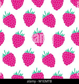 Muster mit Himbeeren Stock Vektor