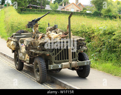 Ein 40er WW2 Willys Jeep. Stockfoto