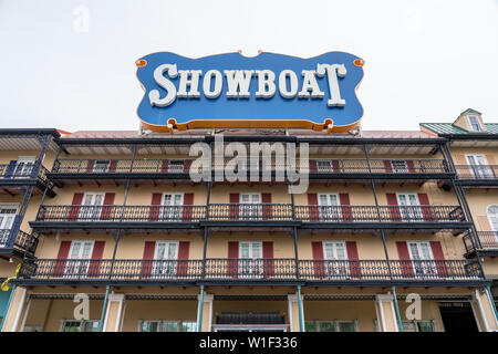 Historische Gebäude ins Showboat Casino in Atlantic City in New Jersey Küste Stockfoto