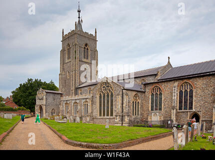 Pfarrkirche, Aylesbury, Norfolk, England, Großbritannien Stockfoto